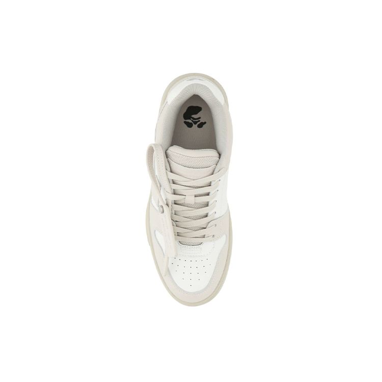 Off-White Кожаные кроссовки с вырезами Out Of Office Женские кроссовки Бежевый OWIA259S21LEA0010161