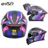 DOT Certified Flip-Up Full Face Motorcycle Helmet for All-Season Safety