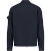 STONE ISLAND Solid Color Logo Zip Long Sleeve Shirt Men Shirts Blue K1S1512000-32S00WN-V0120