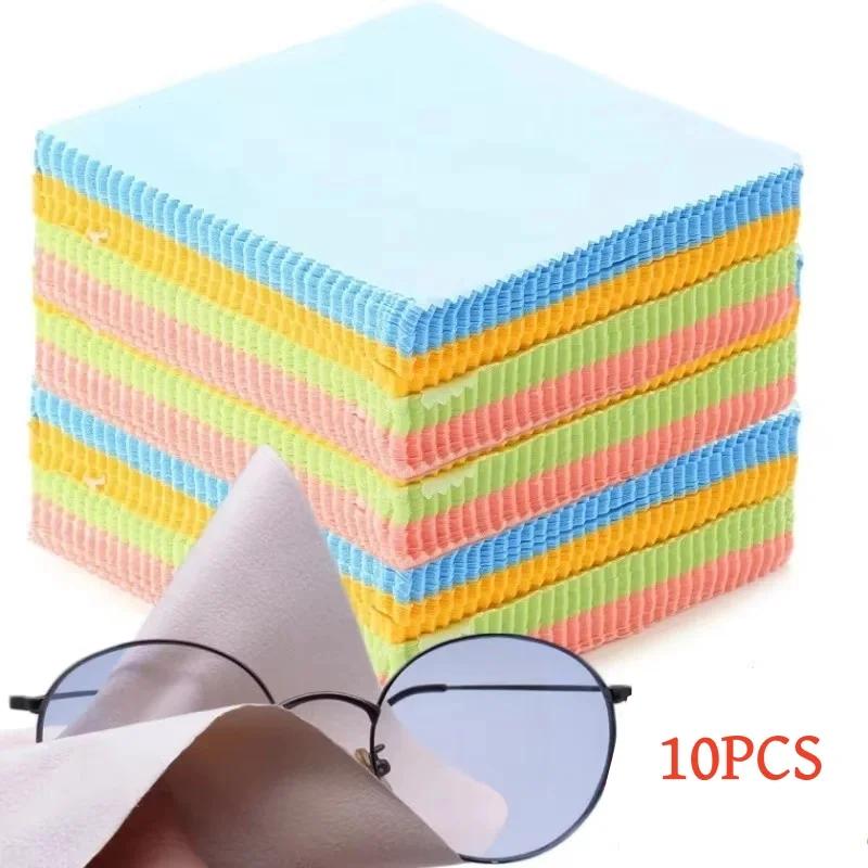 10 Pcs Microfiber Glasses Cleaner Microfiber Glasses Cleaning Cloth For Lens Phone Screen Cleaning Wipes Eyewear