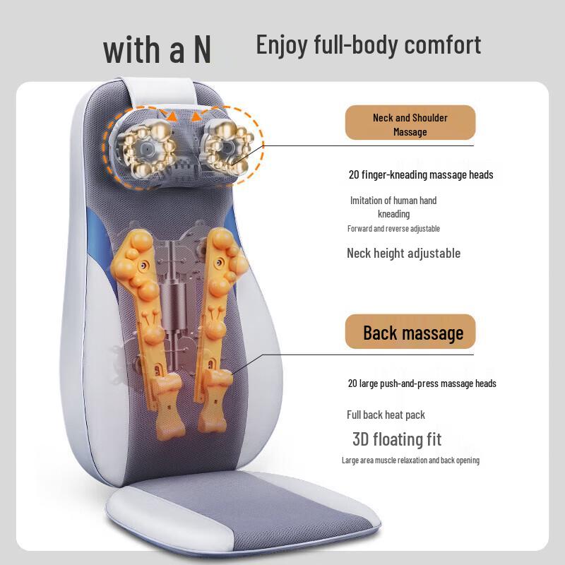 Haier Full Body Kneading Massage Cushion for Neck, Shoulder, Waist & Back