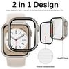 Glass+Case For Apple Watch 11 10 46/42mm 9 8 7 45/41mm Screen Protector Change to Ultra 4/3/2/1 iWatch 6 5 SE 44/40mm Bumper Cover