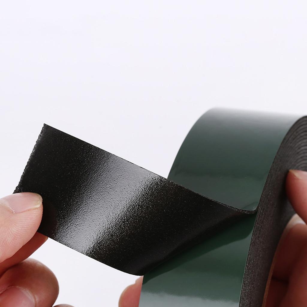 Taśma z pianki PE Mocny klej Odporna na wysokie temperatury Miękka zielona folia Taśma piankowa do samochodu Czarna