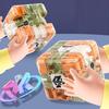2Pcs Rolling Ball Maze Cube Kids Brain Teaser 3D Puzzle Maze Cube Toddlers Stress Relief Logical Thinking Training Bead Maze Educational Toy
