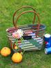 2025 Hand-Woven Women's Basket Bag - Summer Beach Handbag