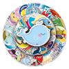 50 Ocean-Themed Waterproof Decorative Stickers for Journals, Laptops, and More