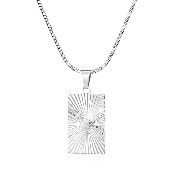 Fashion Titanium Steel Love Pendant Necklace Plated 18K Gold Stainless Steel Internet Celebrity Popular Necklace Women's Jewelry