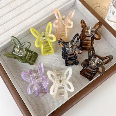 Butterfly Hair Claw Clips Small Size Acetate Barrettes Hair Crab Clips Elegant Female Hairpins Girls Hair Accessories Headwear