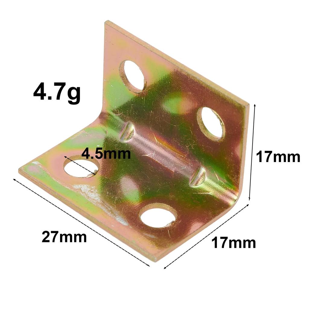 20pc Cabinet Bracket Galvanized Iron Right Angle Corner Fixed Right Angle Cabinet Doors And Wardrobe Accessories