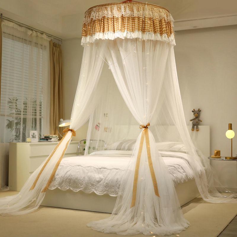 Princess Style Hanging Mosquito Net: Dustproof, Light-Blocking Dome Bed Canopy, Easy Installation