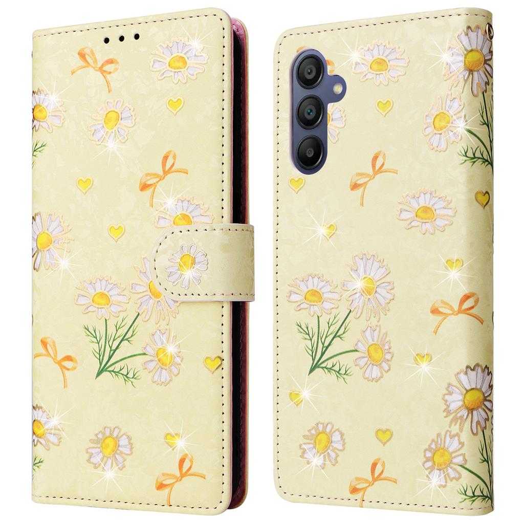 For Samsung Galaxy A16 5G/A16 4G Case RFID Blocking Flower Leather Phone Cover