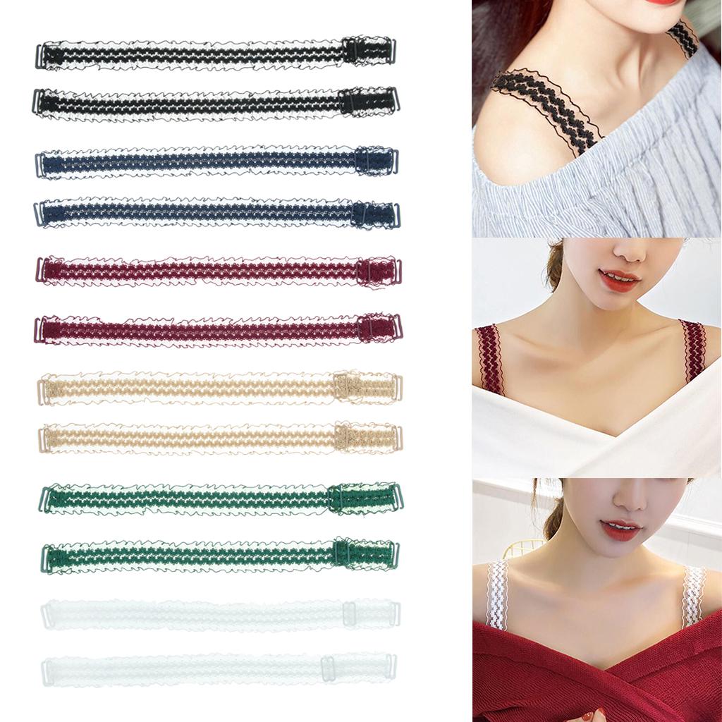 Women Floral Lace Bra Straps Adjustable Shoulder Straps Replacement