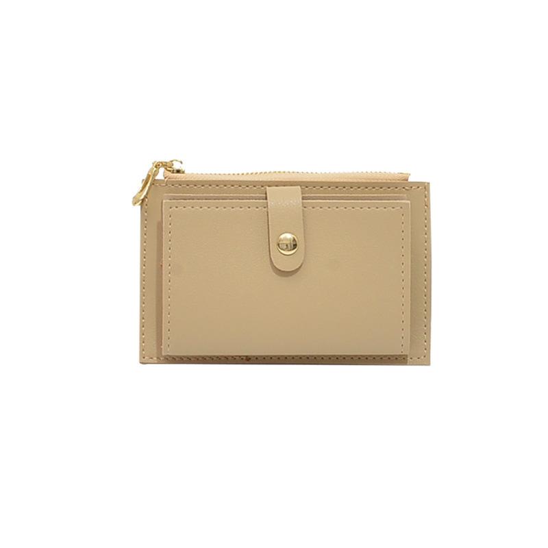 Change Bag Women's Short Coin Bag Simple Thin Zipper Buckle Multi-card Small Card Bag Change Clip