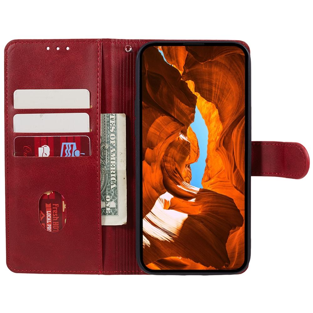 For Xiaomi Poco C75 4G/Redmi 14R 5G/14C 4G Case PU Leather Wallet Protective Phone Cover Calf Texture