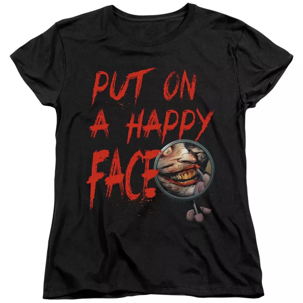 Batman  Happy Face  Women s T-Shirt 4XL