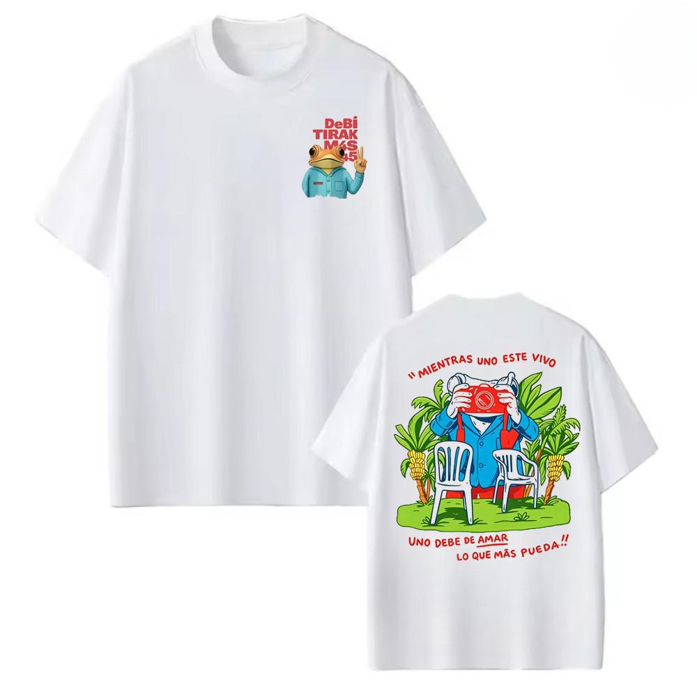 Rapper Bad Bunny Debi Remove More Photos Dtmf World Tour 2026 Summer New Unisex Unisex Cotton Street Wear Y2k Oversized Nhl Tshirt