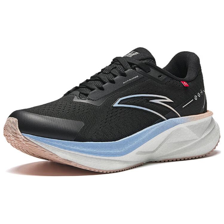Anta Champion 3 SE Comfortable Versatile Shock Absorbing Durable Low Top Casual Running Shoes Women sneaker Black 122515532-4