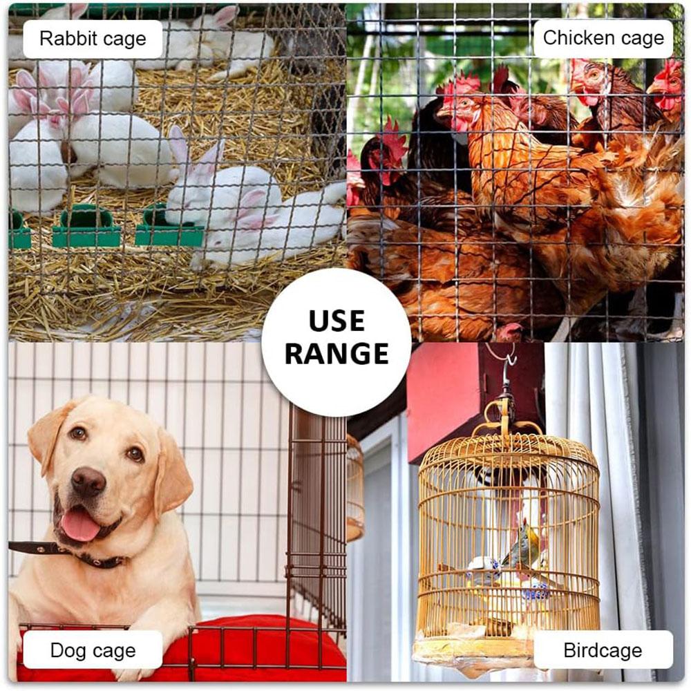 10Pcs Spring Door Latches For Rabbit, Quail, Chicken Cages & Other Pet Cage Door