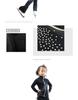 LIUHUO Children's Figure Skating Suit: Fashionable Black Diamond-Accent Pants and Training Costume