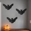 Halloween Bat Door Hanging Decoration, Black Paper Rope Wall Ornament for Window Ceiling Backdrops Home Display
