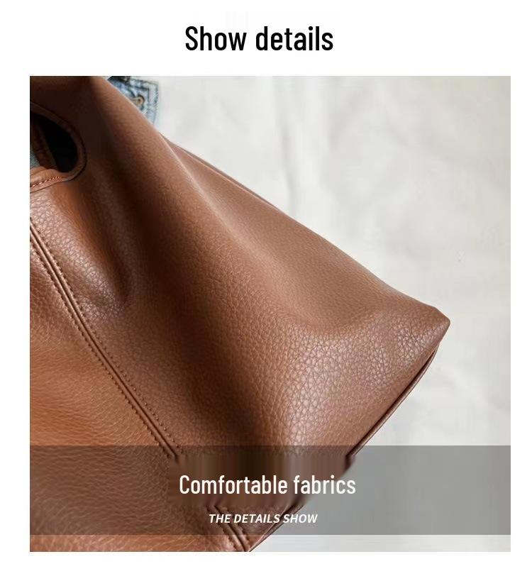 Large Capacity Women's Autumn/Winter Shoulder Bag - Fashionable Texture for Work Commute, Mother-Child Design.