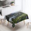 Natural Landscape Tablecloth Camping  Antifouling Waterproof Rectangular  Dining Table Home Decoration