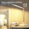 Double Head LED Desk Lamp,Dual Swing-arm Table Lamp for Home Office,5 Color Modes and 5 Dimmable,Modern Eye-Caring Piano Lamp