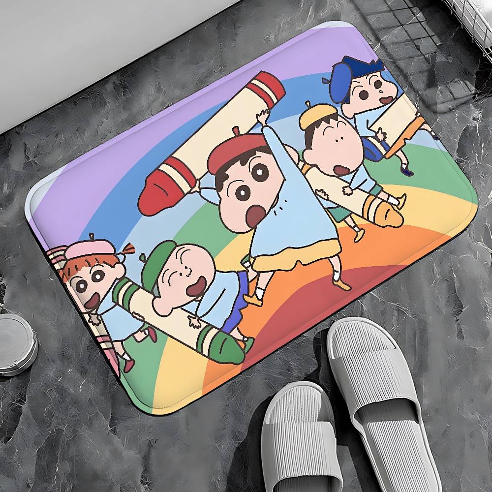 C-crayons-S-Shins-Chan CUTE Entry Door Floor Mat Festive Decorations Carpet Bathroom Anti-slip Mat Entrance Doormat