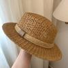 Neuer Sommer Französischer Vintage Old Money Stil Hohl Flacher Strohhut für Damen - Handgewebter UV-Schutz Sonnenhut für den Strandurlaub