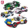 ShengBao Children's Educational Racing Car Assembly Toy - Sports Car Puzzle Gift