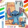 Stitch Surfing Theme Digital Oil Painting Art Kit DIY Handmade Home Decoration Gift