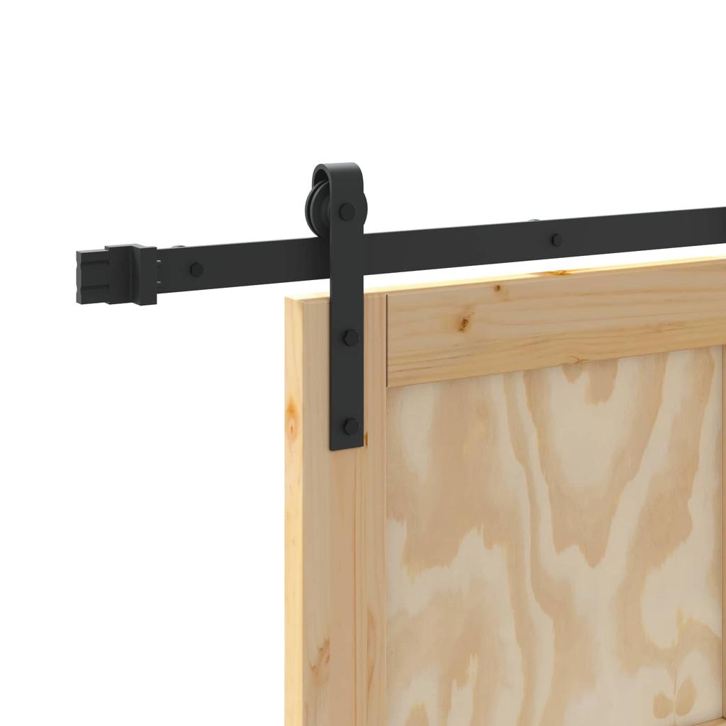 Sliding Door Natural 86 X 211 Cm Solid Pine Wood