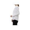 Nike Logo Print Pullover Crew Neck Long Sleeve T-Shirt Women Tops White FJ0442-100