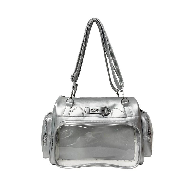 Japanese transparent pain bag big appetite new daily bar shoulder bag prefectural style versatile student handbag