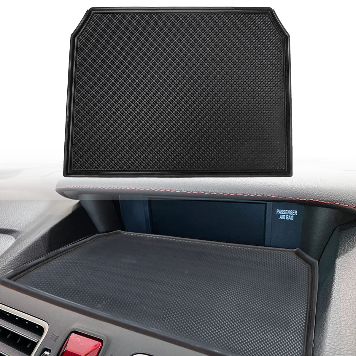 

Коврик для дисплея Marchfa Subaru Forester / Impreza / XV, Противоскользящий коврик, Коврик на приборную панель, Противоскользящий 2012+ B version чёрный