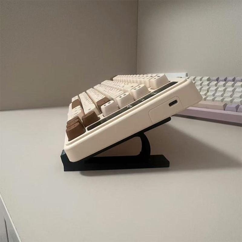 1Pair Portable Keyboard Elevated Non-Slip Universal Stand Raised Keyboard Angle Plastic Computer Keyboard Riser Monitor Holder