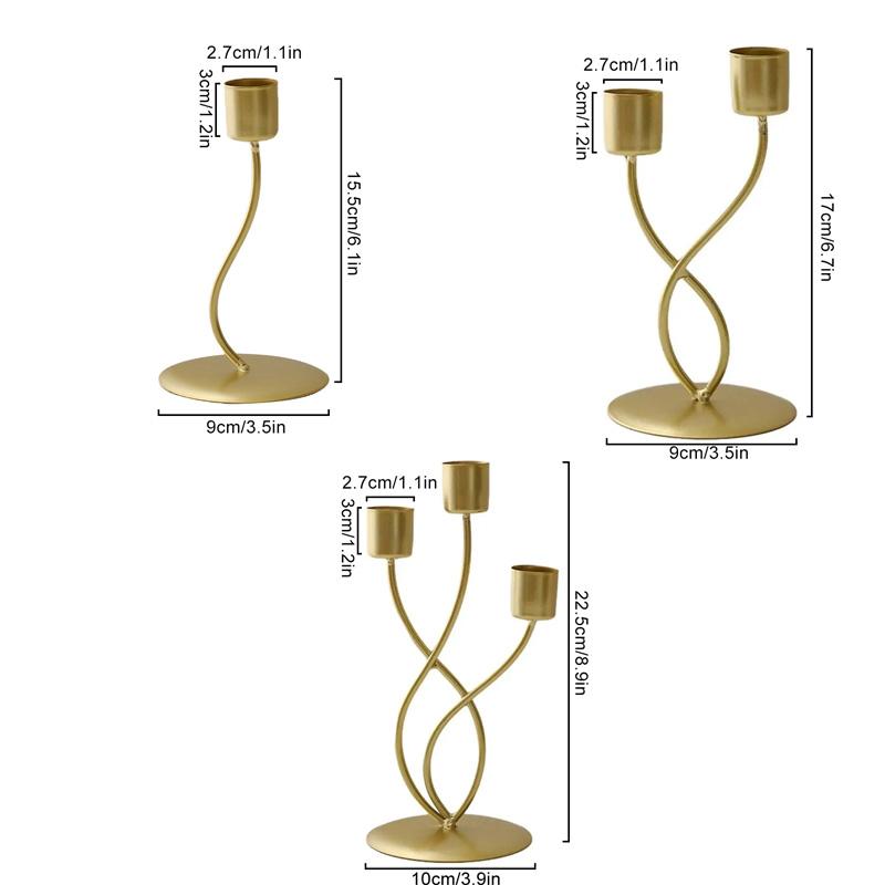 1Pc Single Head Wedding Props Candlestick European Style Candle Holder Classic Home Decoration