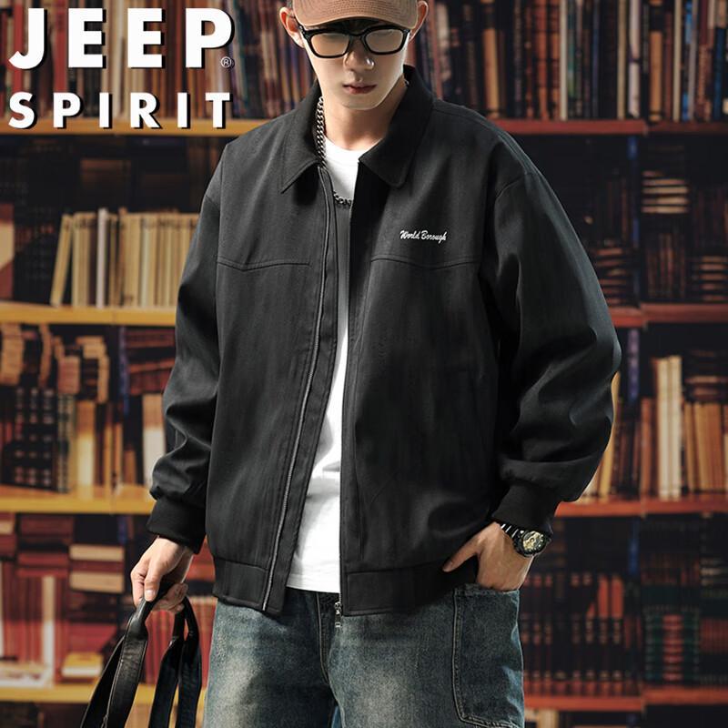 JEEP SPIRIT Men's Casual Lapel Workwear Jacket