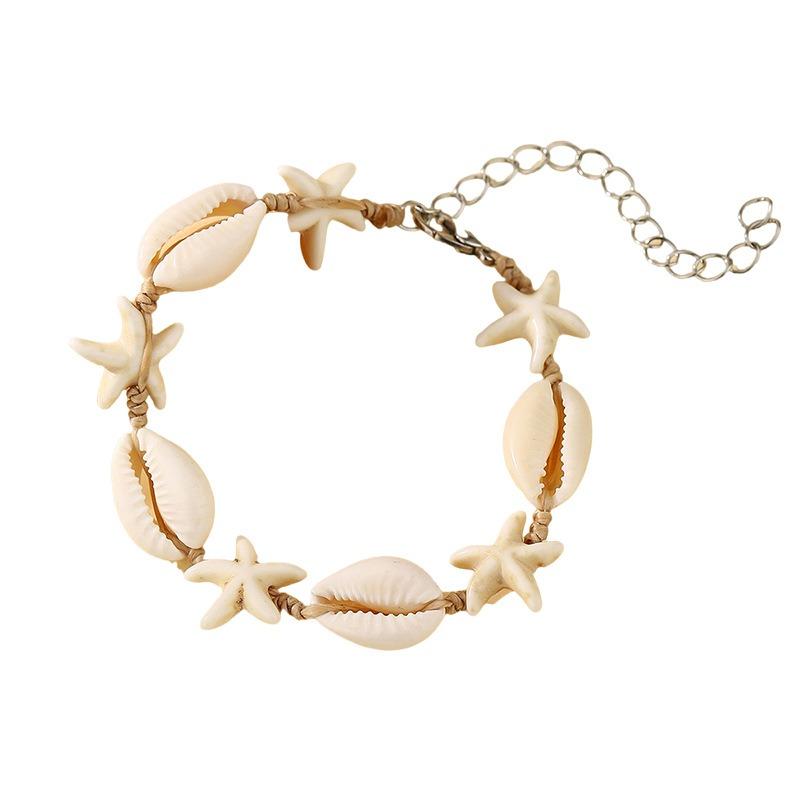Beach Ocean Wind Hand-woven Starfish Shell Bracelet Niche Simple Fashion Versatile Personalized Bracelet