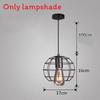 Chandelier Simple Fashion Retro Indoor Industrial Wind Bar Small Iron Lamps Cage