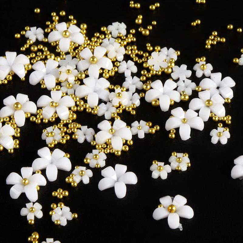 Acrylic Flower Nail Art Decoration Rhinestones  Manicure Accessories Nail Design