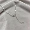 Stainless Steel Non Fading Glitter Bare Collarbone Necklaces for Women Girls Fashion Simplicity Fine Chain Neklaces Jewelry Gift
