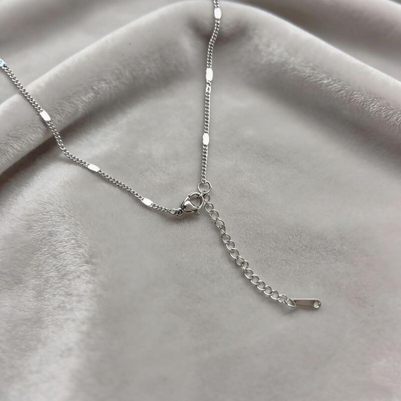 Stainless Steel Non Fading Glitter Bare Collarbone Necklaces for Women Girls Fashion Simplicity Fine Chain Neklaces Jewelry Gift