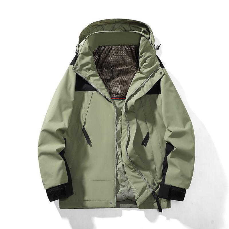 Winter Thickened Cotton-padded Clothes Men and Women Contrasting Color Warm Mountaineering Clothes New Couples Outdoor Graphene Jacket