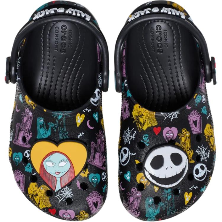 Crocs Classic Nightmare Comfortable Versatile Clogs Kids clogs Black 211421-90H