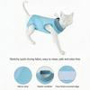 Pet Recovery Suit for Cats After Surgeries Protects Abdominal Area from Licking Features Tailored Opening for Male Cats