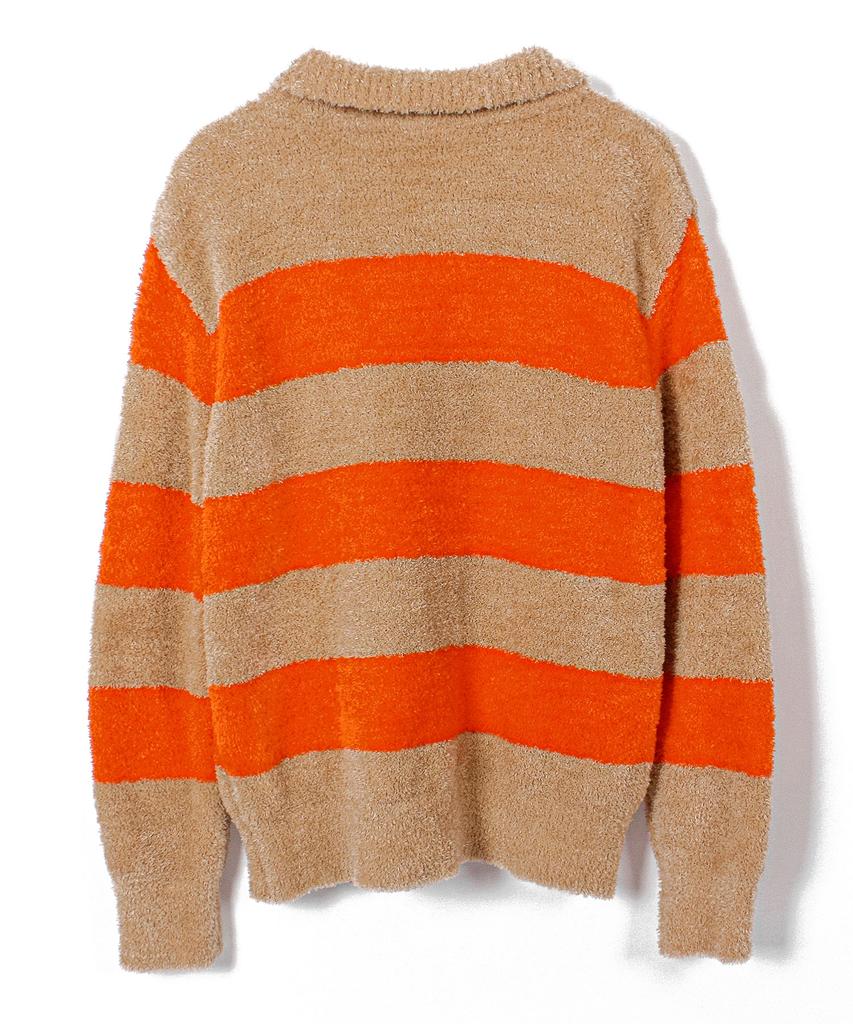 SNUZY Polo Knit Stripe Orange