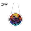 Acrylic Block Suncatcher Halloween Scary Bat Pumpkin Jigsaw Puzzle Suncatcher Stained Glass Style