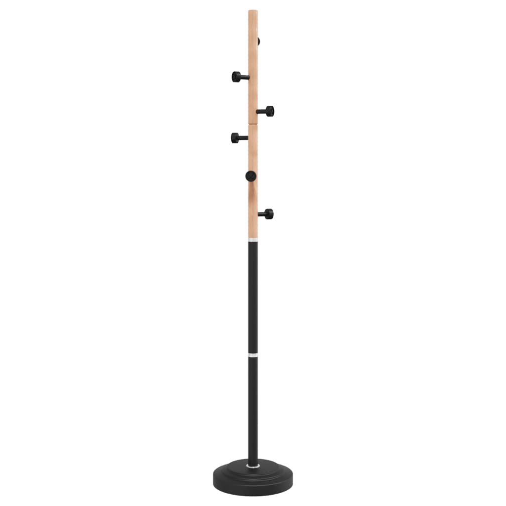 Vidaxl Standing Coat Rack, Black, 177 Cm, Painted Iron