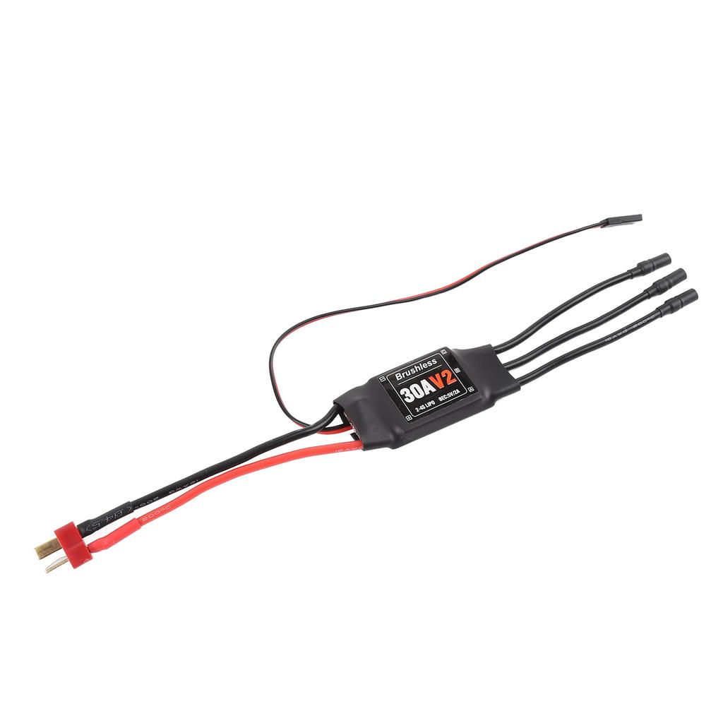 Brushless ESC 30A V2 RC Airplane Drone Motor Electric Speed Controller T Plug To Banana Female